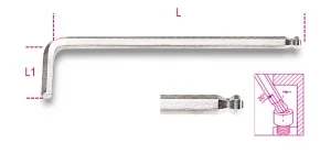 Chiave maschio esagonale  beta 96bpc - dettaglio 1