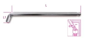 Chiave maschio esagonale piegata beta 96bpa - dettaglio 1