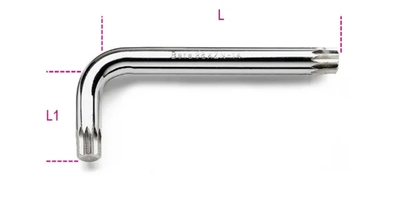 Chiave maschio piegate xzn  beta 98xzn - dettaglio 1