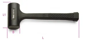 Mazzuola gomma antirimbalzo  beta 1391 - dettaglio 1
