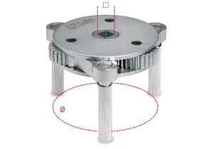 Chiave tre bracci filtri olio  beta 1493/s - dettaglio 1