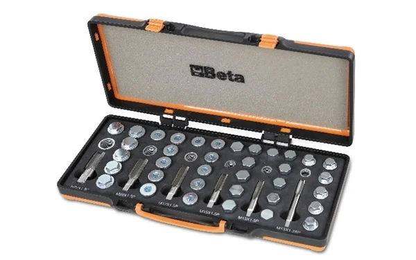 Assortimento utensili riparazione filetti coppa olio beta 1495/c6 - dettaglio 1