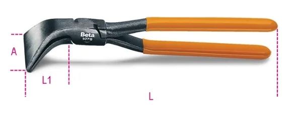 Pinza per lattoniere beta 1078 - dettaglio 1