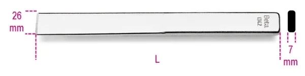 Scalpello extrapiatto beta 1342 - dettaglio 1