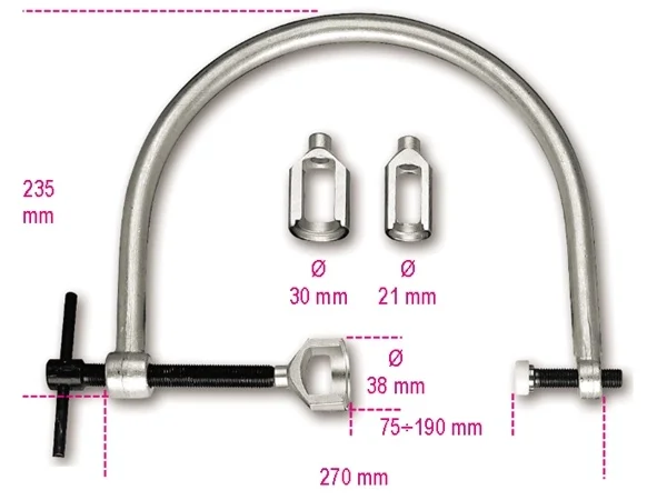 Morsetto alzavalvole beta 1452k - dettaglio 1
