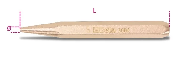 Punzone antiscintilla beta 30ba - dettaglio 1