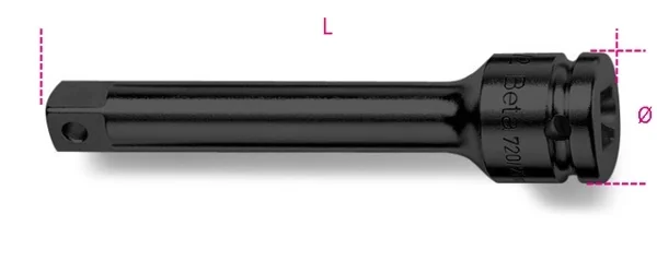 Prolunga bussola macchina 3/8 beta 710/21 - dettaglio 1
