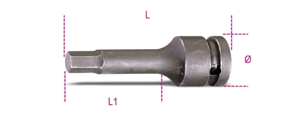 Chiave a bussola macchina maschio esagonale  1/2 beta 720me - dettaglio 1
