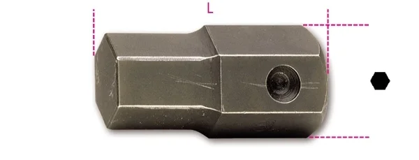 Inserto macchina maschio esagonale 32 mm beta 727/es32 - dettaglio 1