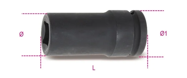 Chiave a bussola macchina lunga 3/4 beta 728lq - dettaglio 1