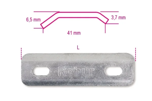 Piastra per fermafuni robur 8383p - dettaglio 1