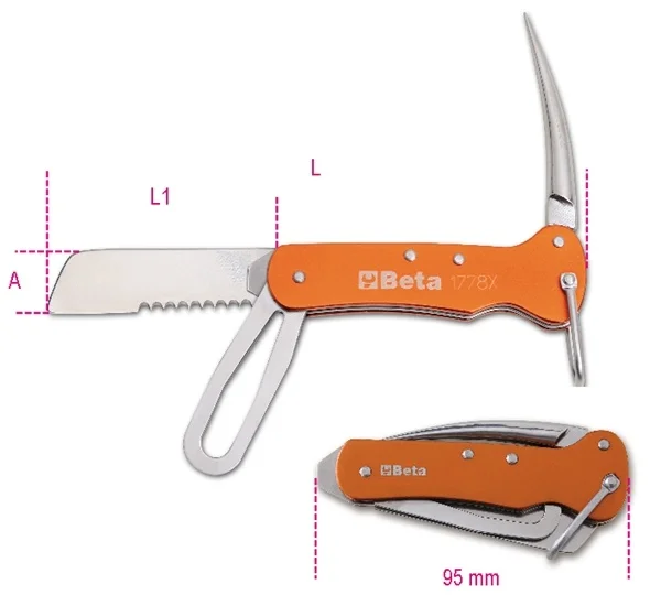 Coltello nautica beta 1778x - dettaglio 1