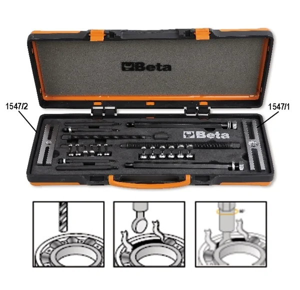 Assortimento estrattori cuscinetti beta 1547/c6 - dettaglio 1
