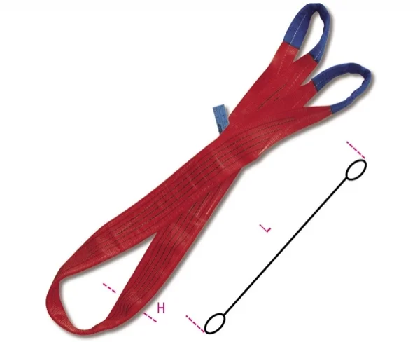 Fascia di sollevamento rossa 5 t robur 8158 - dettaglio 1