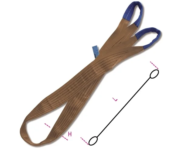 Fascia di sollevamento marrone 6 t robur 8159 - dettaglio 1