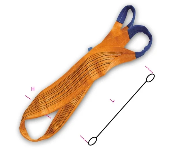 Fascia di sollevamento arancio 10 t robur 8161 - dettaglio 1