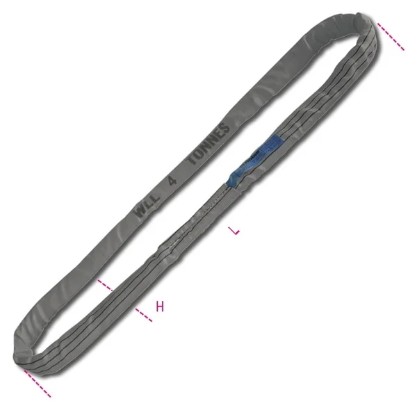 Fune tonda grigia 4 t robur 8177 - dettaglio 1
