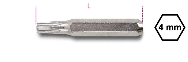 Inserto esagonale 4 mm torx beta 1256tx - dettaglio 1