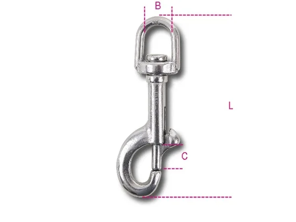 Moschettone a girello inox robur 8264 - dettaglio 1