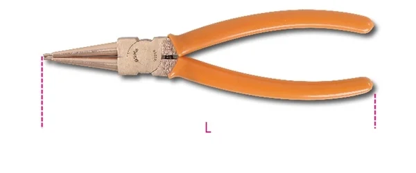 Pinza anelli elastici antiscintilla becchi diritti beta 1032ba - dettaglio 1