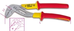 Pinza regolabile isolata 1000v beta 1048mq - dettaglio 1