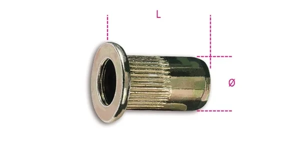 Inserti filettati acciaio  beta 1742r-a/m - dettaglio 1