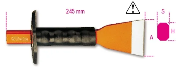 Scalpello extrapiatto beta 1702n/pm - dettaglio 1