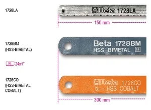Lama seghetto cobalto  beta 1728co - dettaglio 1