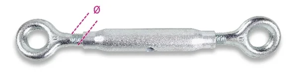 Tenditore a due occhi canaula a tubo robur 8005tz - dettaglio 1
