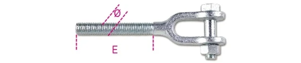 Forcella sinistra zincata robur 8009fzs - dettaglio 1
