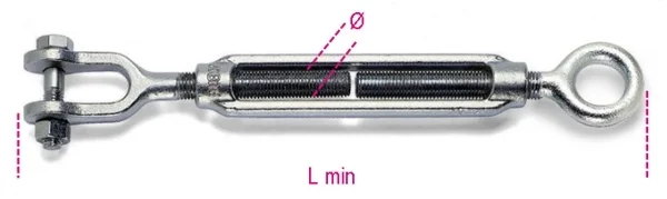 Tenditore ad occhio e forcella robur 8010z - dettaglio 1