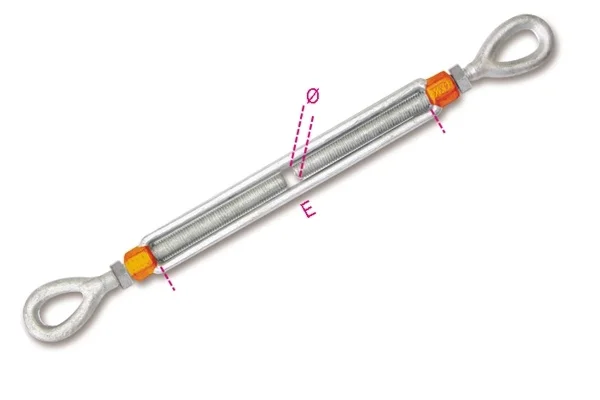 Tenditore a due occhi ad alta resistenza robur 8105 - dettaglio 1