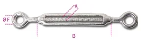 Tenditore a due occhi inox robur 8205 - dettaglio 1