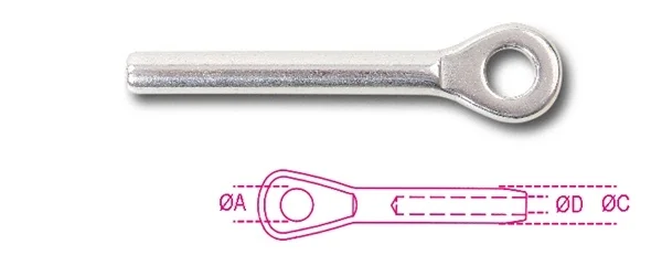 Terminale ad occhio inox robur 8286 - dettaglio 1