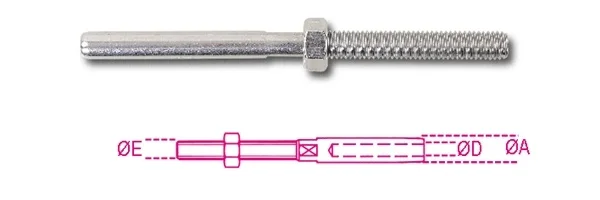 Terminale a tubo inox robur 8287 - dettaglio 1