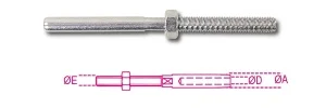 Terminale a tubo inox  robur 8287 - dettaglio 1