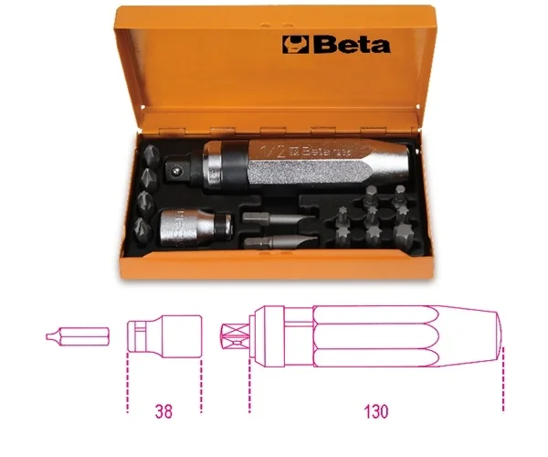 Set giravite a percussione e accessori beta 1295 /c14 - dettaglio 1