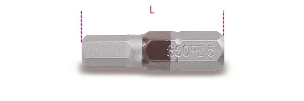 Inserto esagonale 1/4 beta 860pe - dettaglio 1