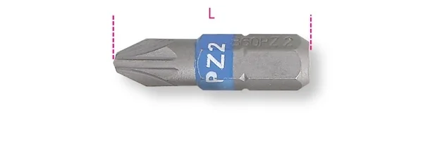 Inserto esagonale 1/4  beta 860pz - dettaglio 1