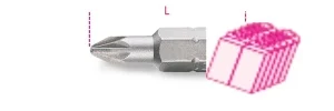 Inserto esagonale 1/4  beta 861pz/c - dettaglio 1