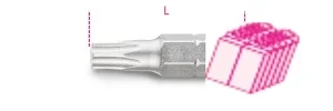 Inserto esagonale 1/4  beta 861tx/c - dettaglio 1