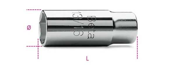 Chiave a bussola per candele 1/2 beta 956c - dettaglio 1