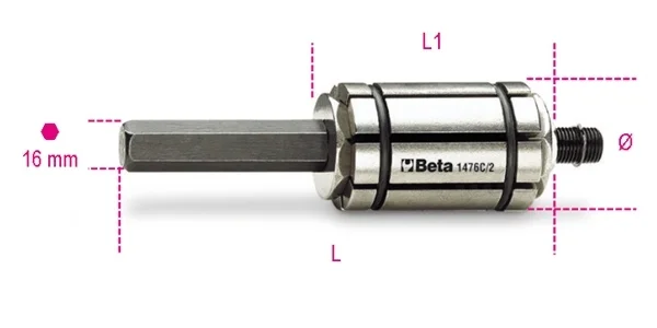 Espansore per tubi di scarico beta 1476c/1 - dettaglio 1