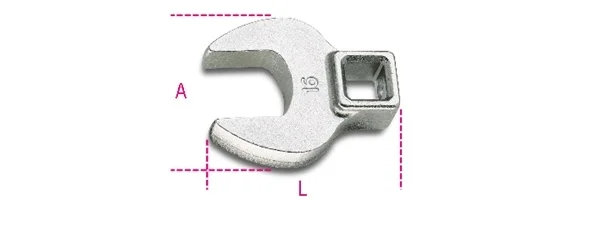 Chiave zampa di gallo 3/8 beta 910cf - dettaglio 1
