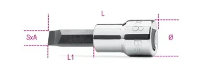 Chiave bussola a giravite taglio 3/8 beta 910lp - dettaglio 1