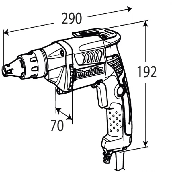 disegno Avvitatore per cartongesso Makita FS2300K 570w