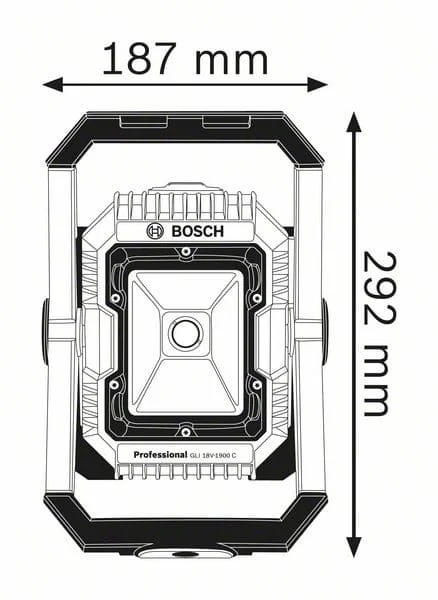 Faro a batteria bosch gli 18v-2200 c 0601446501 - dettaglio 2
