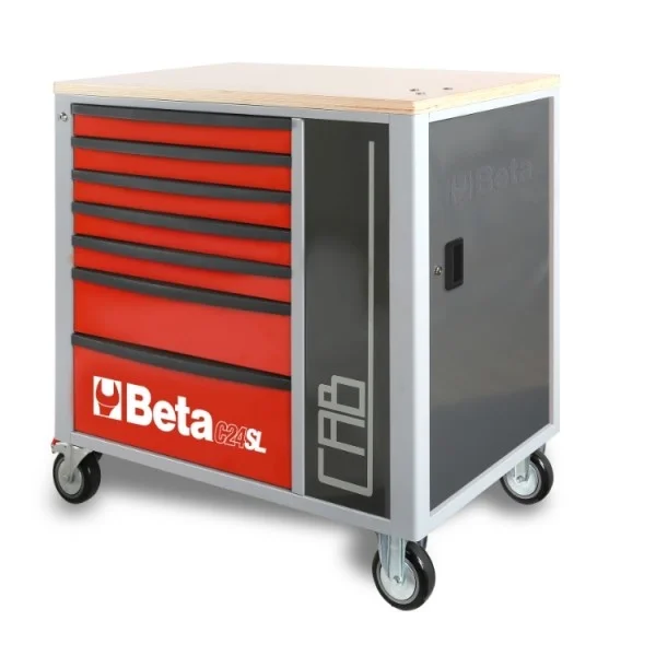 Beta c24sl-cab 024002191 cassettiera mobile 7 cassetti - dettaglio 3