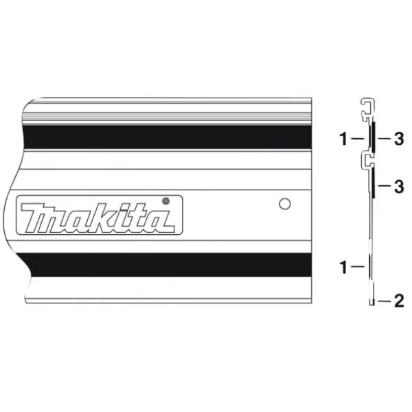 Nastro antisdruciolo binario guida makita 423362-3 - dettaglio 1