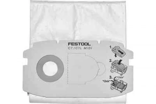 Festool sc-fis-ct midi/5 498411 sacchetto filtro selfclean - dettaglio 1